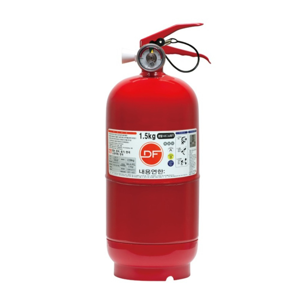 1.5kg 일반 ABC 분말소화기 가정업소용 소화기