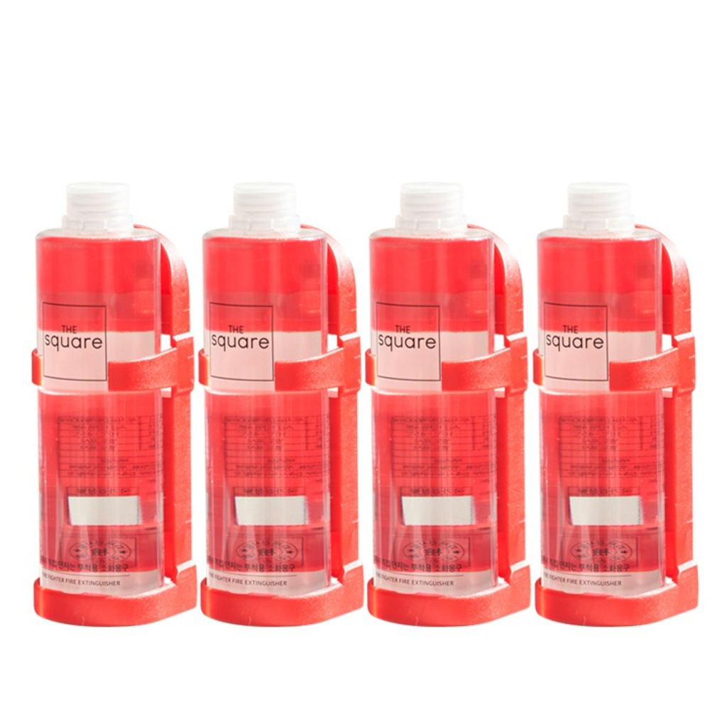 더스퀘어 투척용 소화용구 4개입(1box)  거치대 포함 던지는소화기